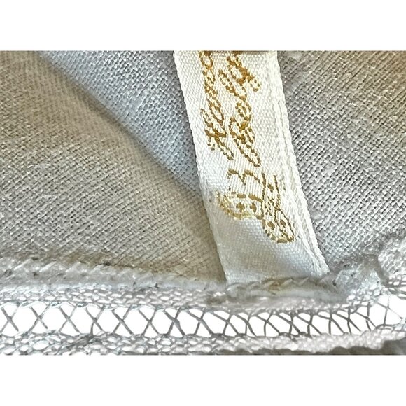 Handmade Belgian Lace Table Runner 38"x17.25" White Oval VGUC Wedding Dinner - Picture 8 of 10